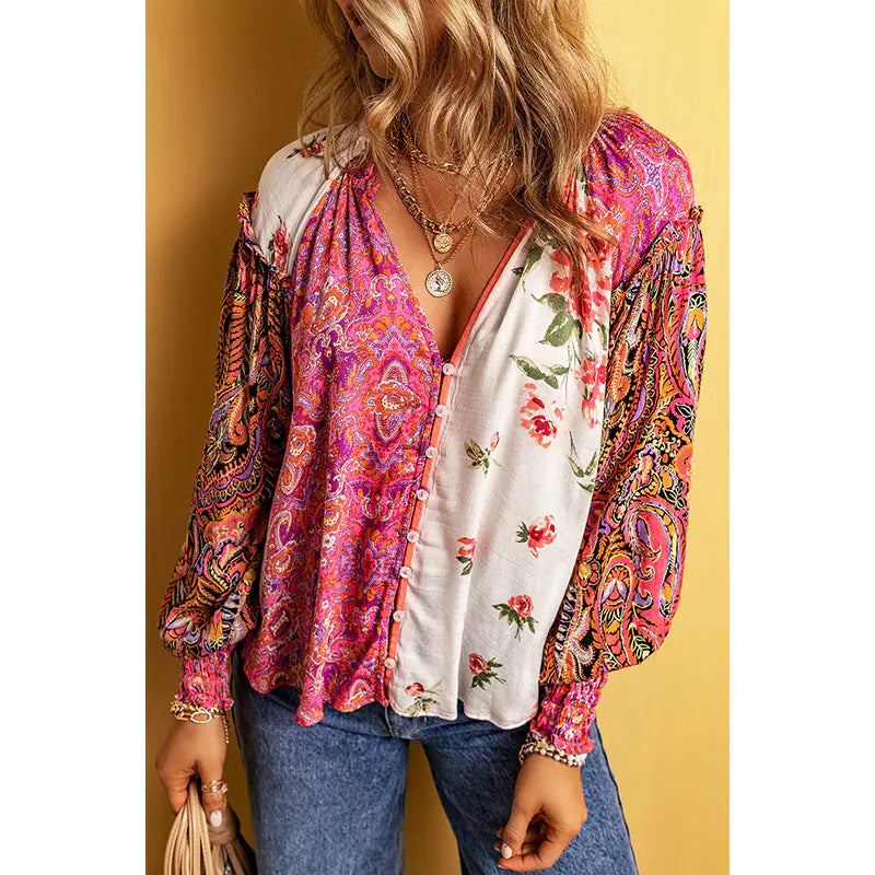 Fashion Floral Print Shirt for Women - Fall 2024 Collection