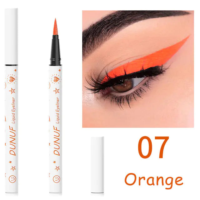 12 Color Waterproof Liquid Eyeliner Pencil Set