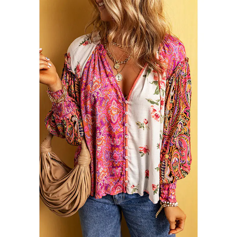 Fashion Floral Print Shirt for Women - Fall 2024 Collection