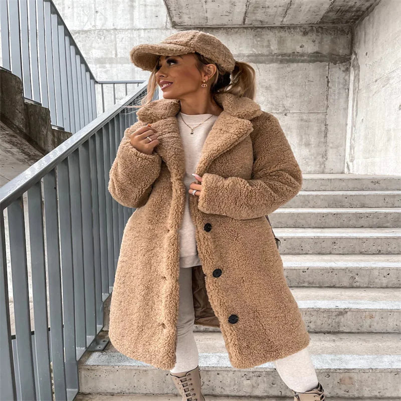 Women's Coat Lamb Wool