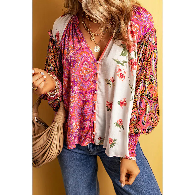 Fashion Floral Print Shirt for Women - Fall 2024 Collection