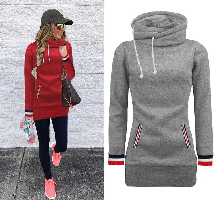 Hooded Fleece Sweatshirt for Fall and Winter
