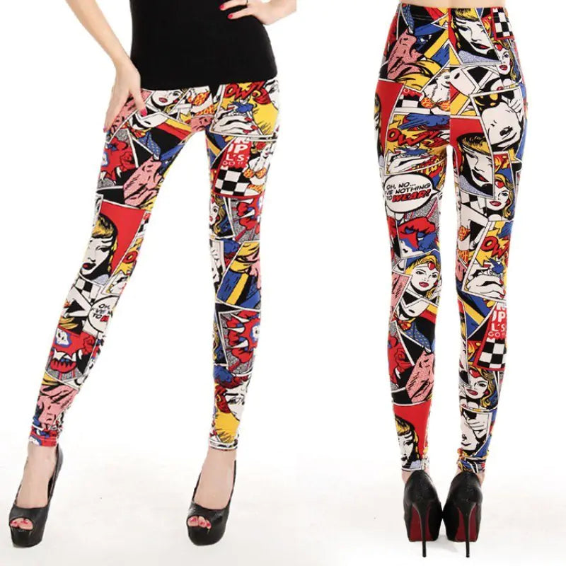 Printed Skull Milk Silk Leggings