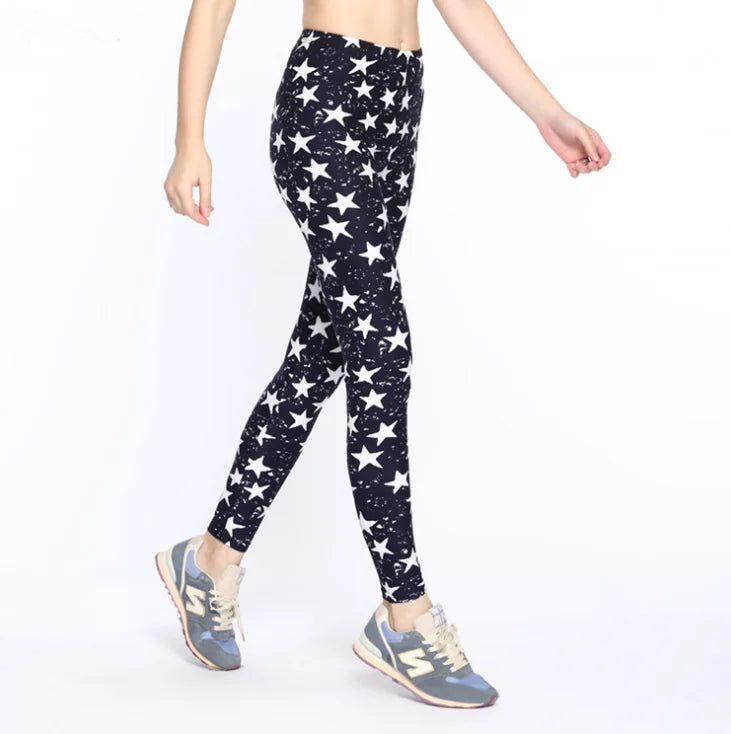Printed Skull Milk Silk Leggings