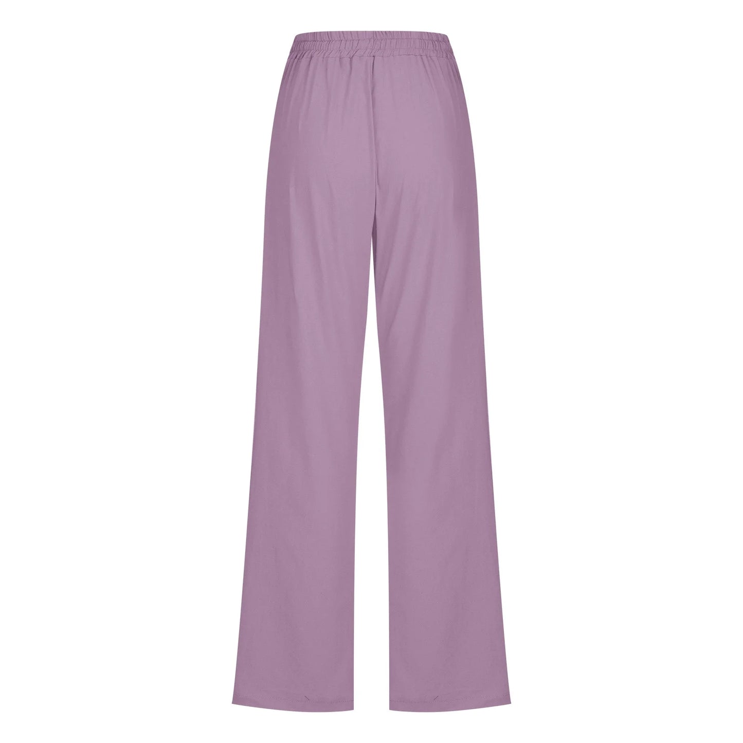 Linen Pants for Women Summer Casual Lightweight Drawstring Pants Women Straight Leg Pants Yoga Pants with Pocket for Women