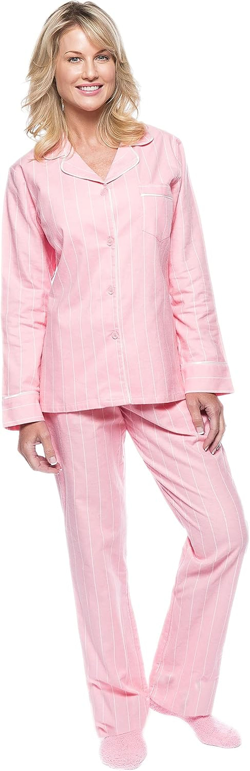 Women'S Flannel Pajamas - 2Pc Winter Pajama Set