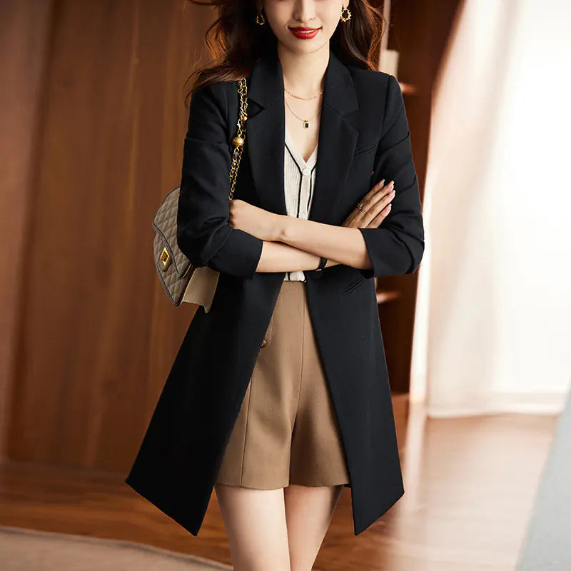 Korean Women's Formal Suit and Commuting Windbreaker