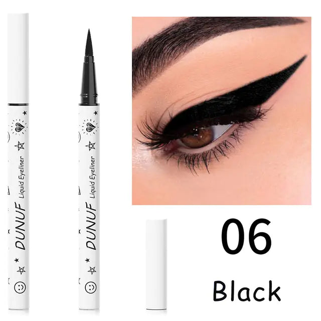 12 Color Waterproof Liquid Eyeliner Pencil Set