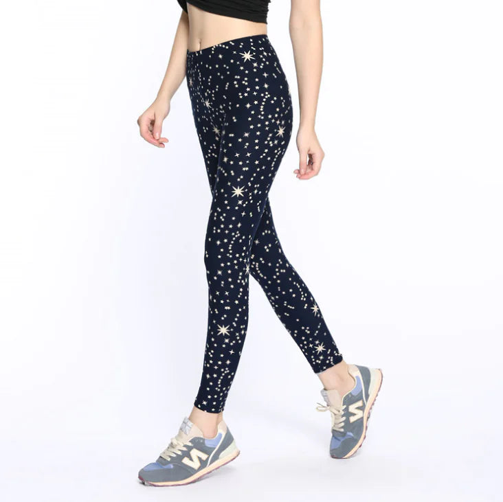 Printed Skull Milk Silk Leggings