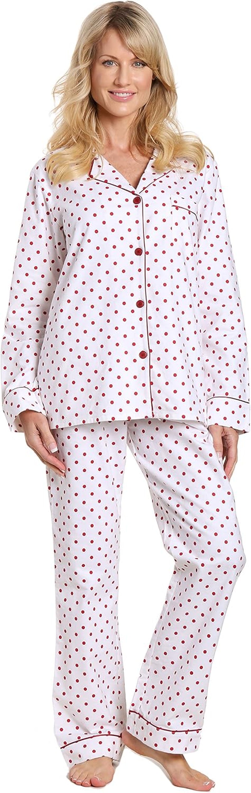 Women'S Flannel Pajamas - 2Pc Winter Pajama Set