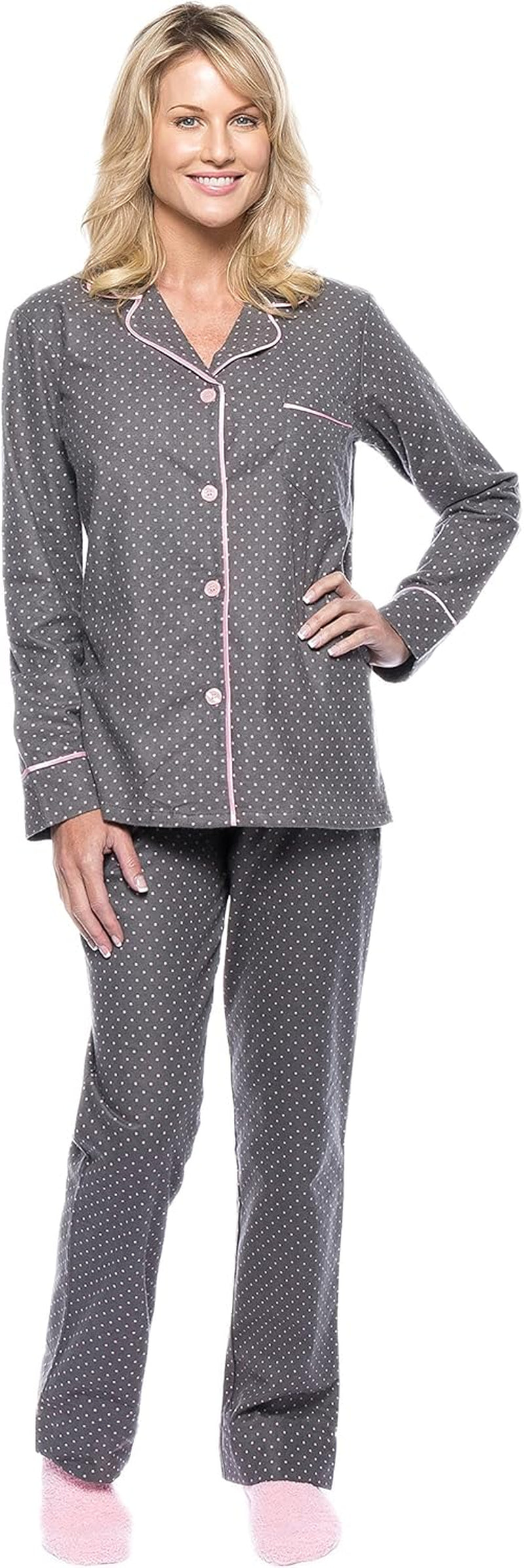 Women'S Flannel Pajamas - 2Pc Winter Pajama Set