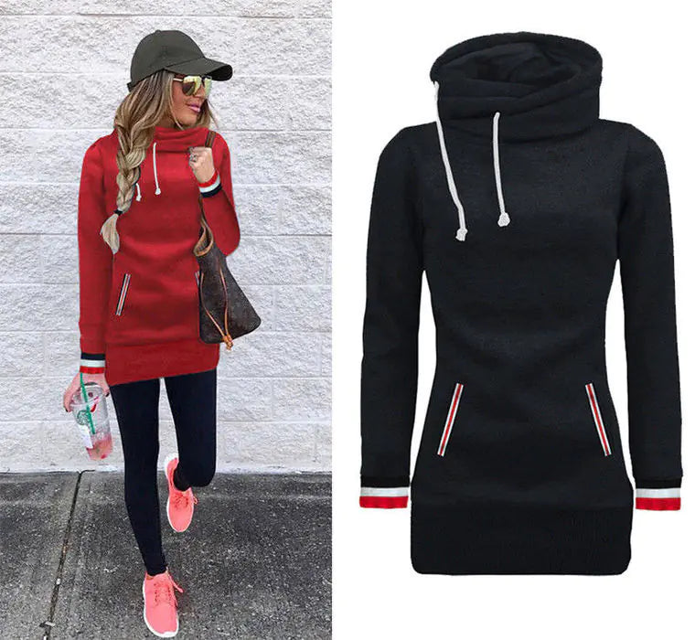 Hooded Fleece Sweatshirt for Fall and Winter