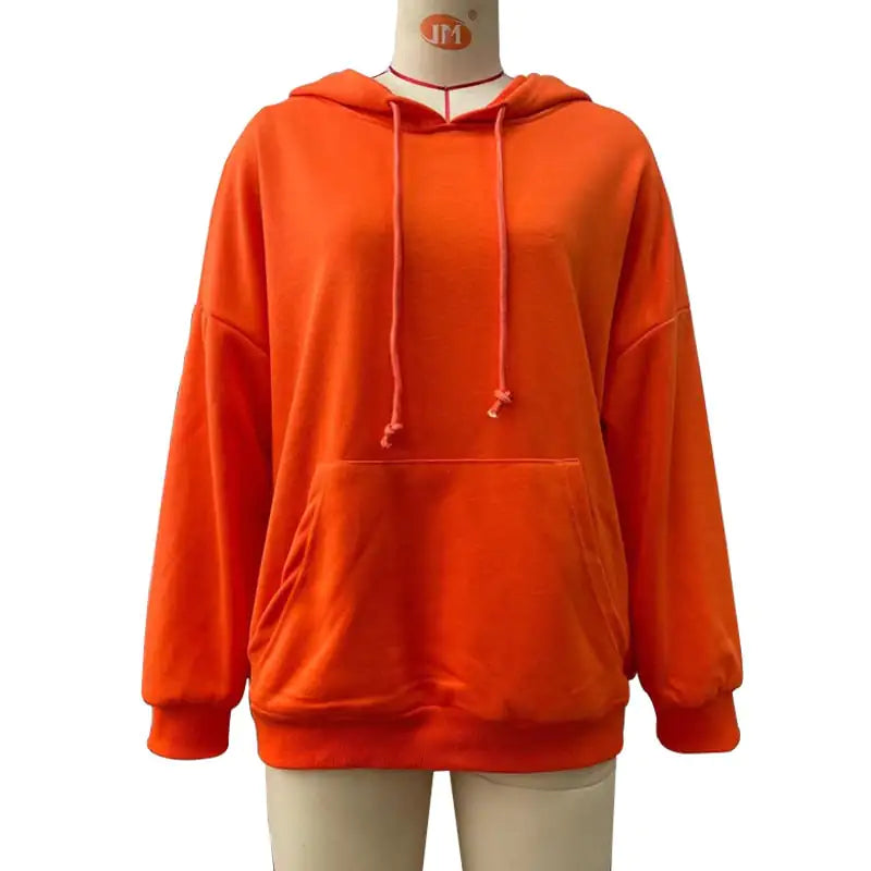 Loose Hooded Pullover for Fall and Winter