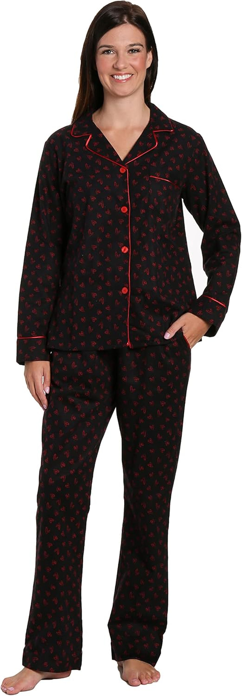 Women'S Flannel Pajamas - 2Pc Winter Pajama Set
