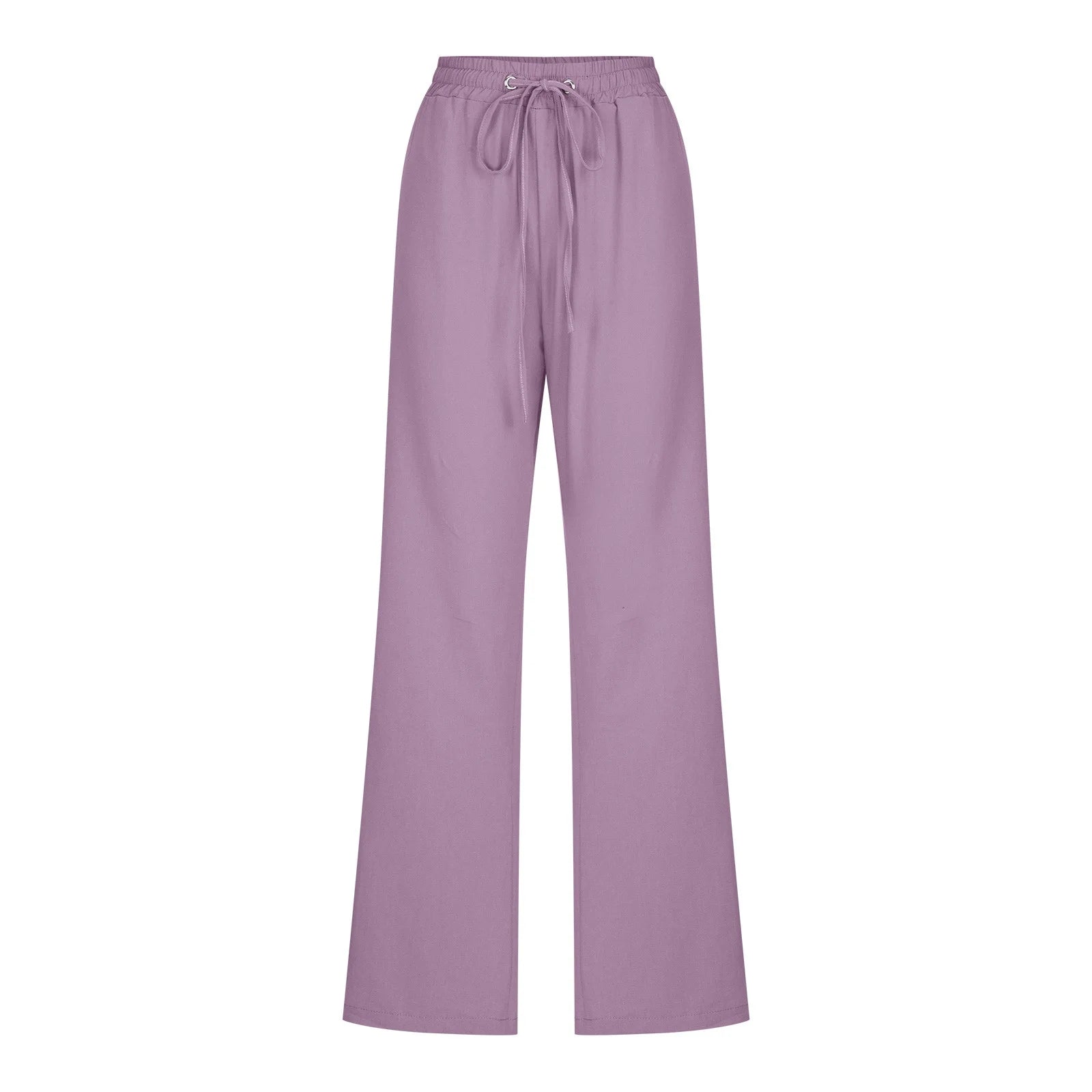 Linen Pants for Women Summer Casual Lightweight Drawstring Pants Women Straight Leg Pants Yoga Pants with Pocket for Women