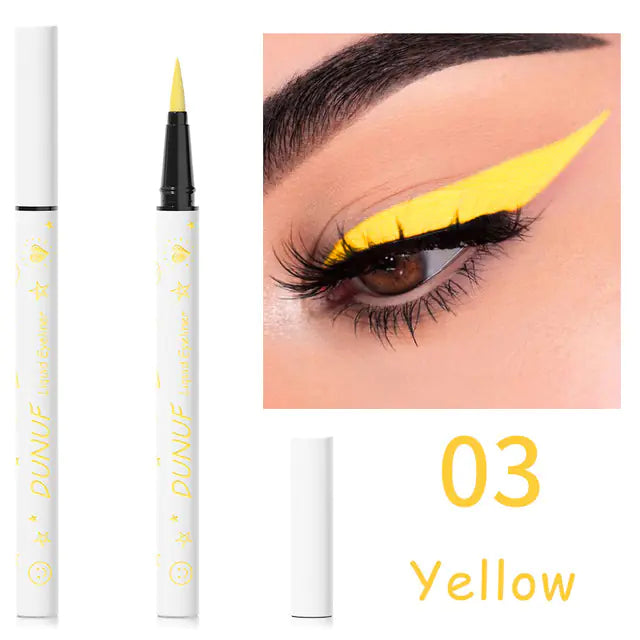 12 Color Waterproof Liquid Eyeliner Pencil Set