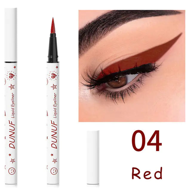 12 Color Waterproof Liquid Eyeliner Pencil Set