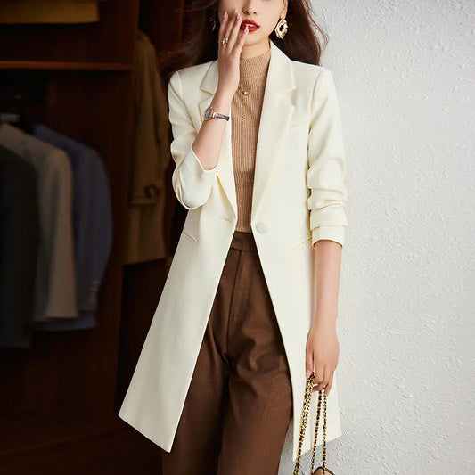 Korean Women's Formal Suit and Commuting Windbreaker