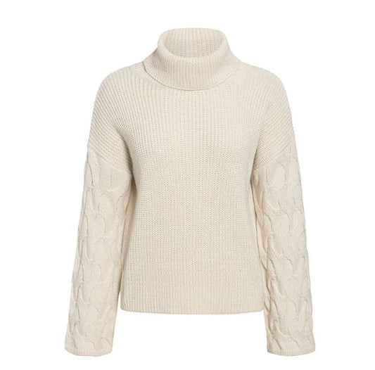 Women's Oversized Turtleneck Sweater for Fall/Winter