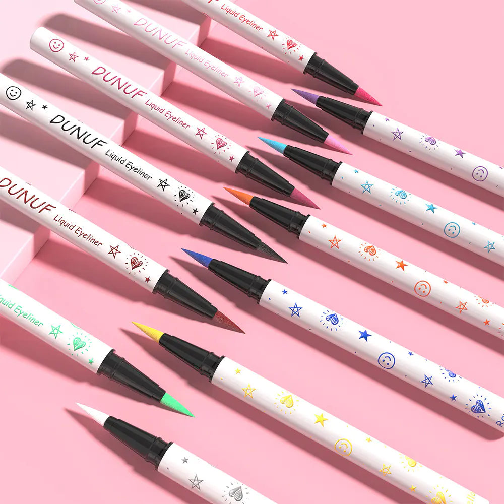 12 Color Waterproof Liquid Eyeliner Pencil Set