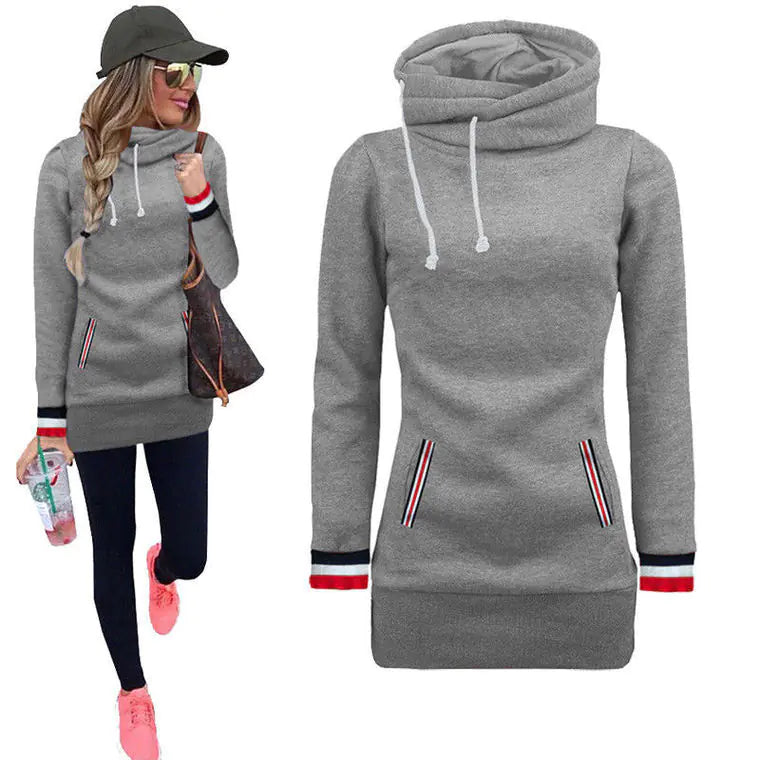Hooded Fleece Sweatshirt for Fall and Winter