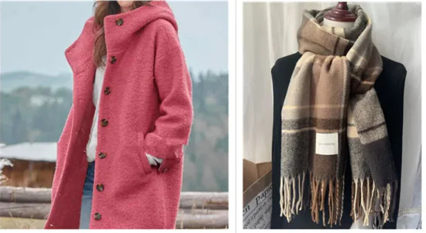 Women's Tweed Trench Coat