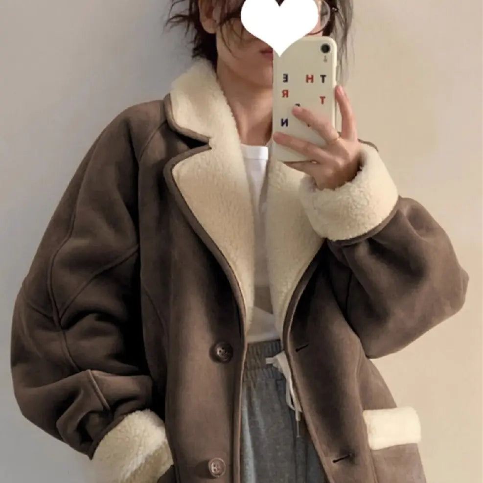 Women's Suede Short Coat
