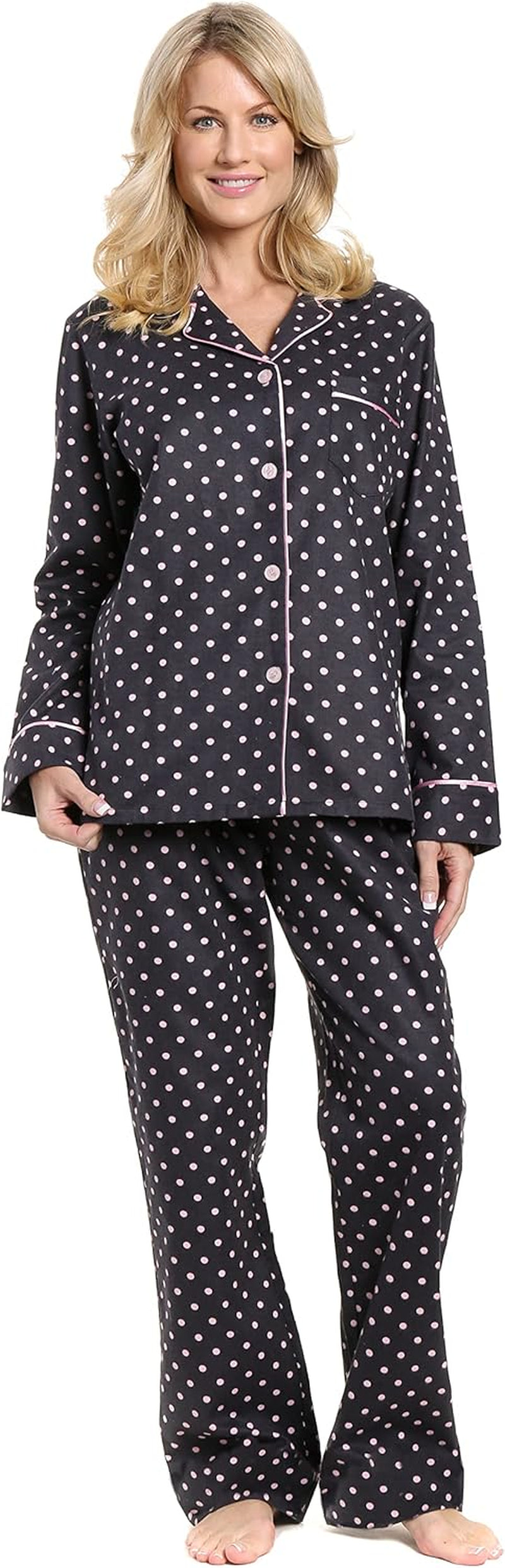 Women'S Flannel Pajamas - 2Pc Winter Pajama Set