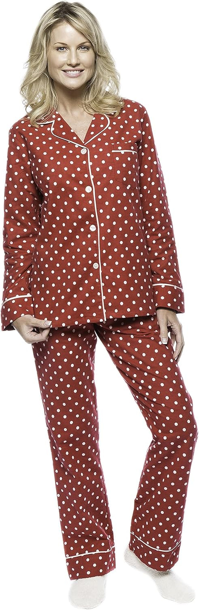 Women'S Flannel Pajamas - 2Pc Winter Pajama Set