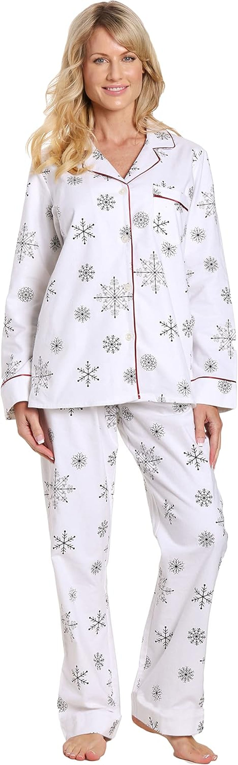 Women'S Flannel Pajamas - 2Pc Winter Pajama Set