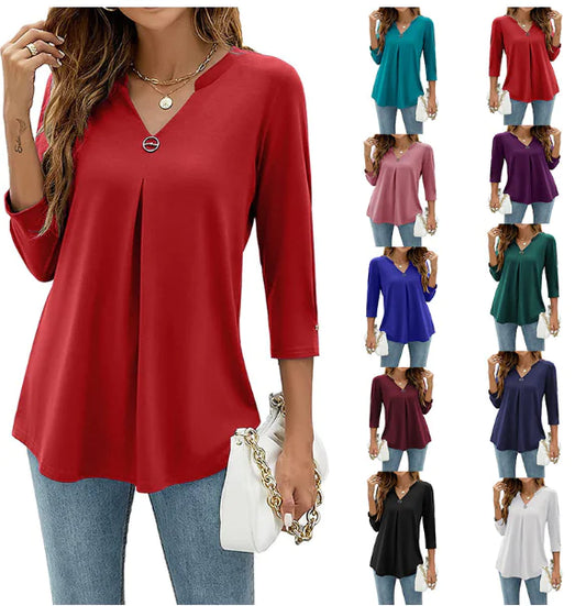 Business Style Long Sleeve Women's Shirt (Single)