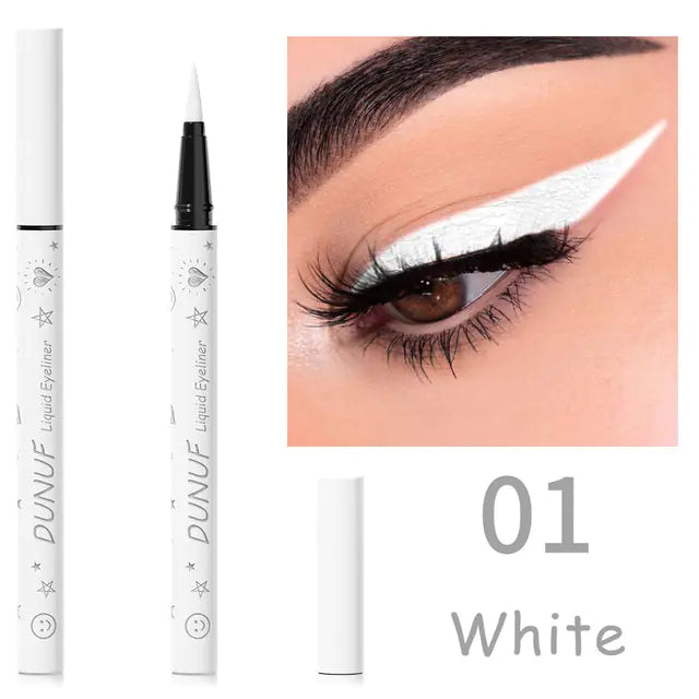 12 Color Waterproof Liquid Eyeliner Pencil Set