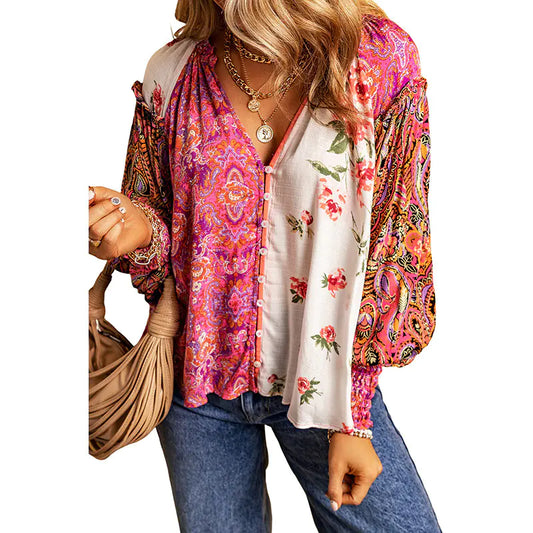 Fashion Floral Print Shirt for Women - Fall 2024 Collection