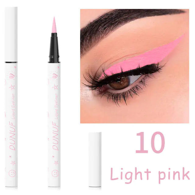 12 Color Waterproof Liquid Eyeliner Pencil Set