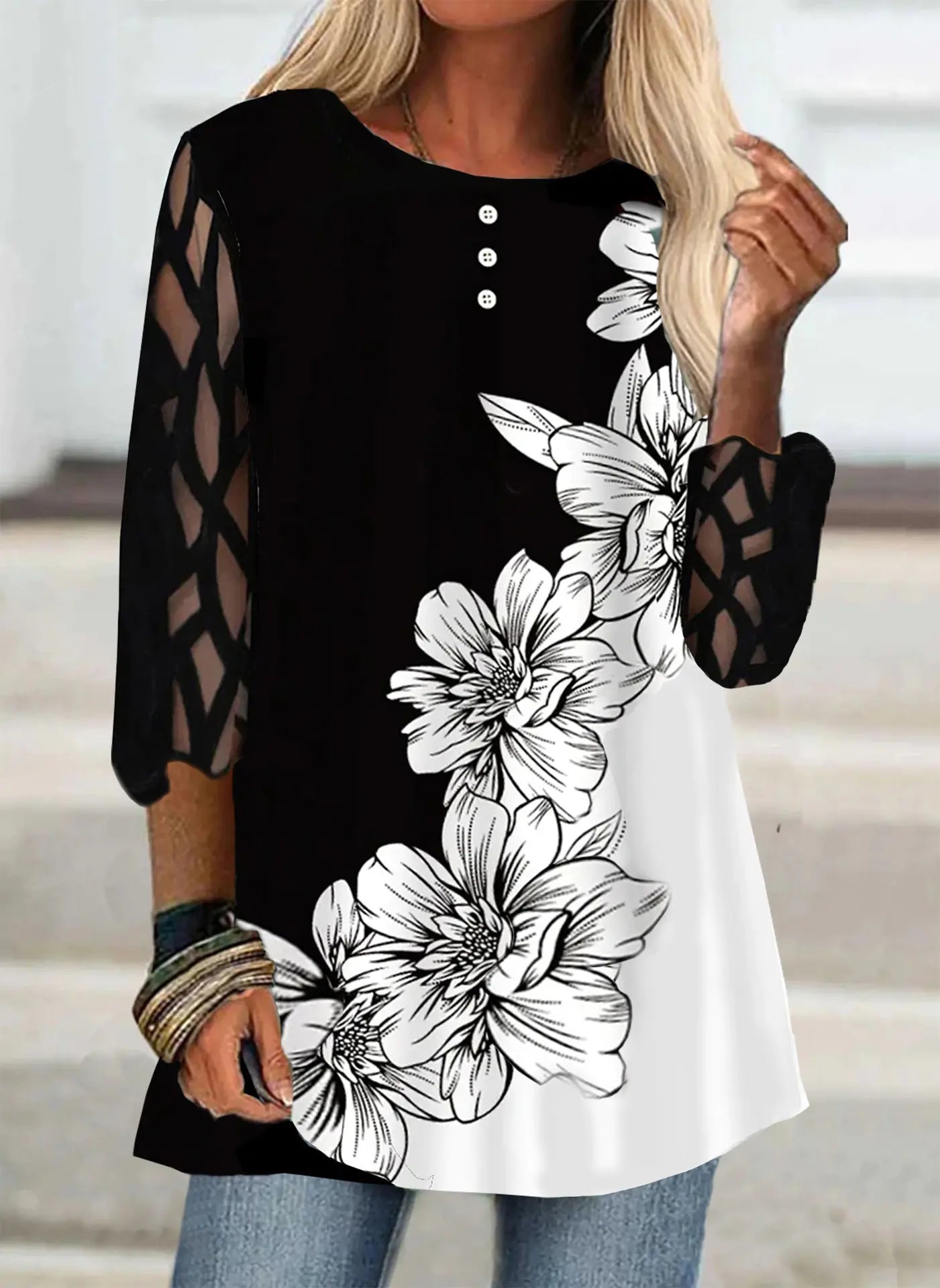 Fashionable Loose Casual T-Shirt for Women